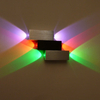 6W AC85-265V Lampada da parete con tre apparecchi di illuminazione in alluminio Sconce Lampada da parete moderna Applique da parete per interni per casa
