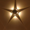 10W Lampada da parete per esterni a LED rotonda creativa Corridoio Lampada da parete luminosa a cinque lati