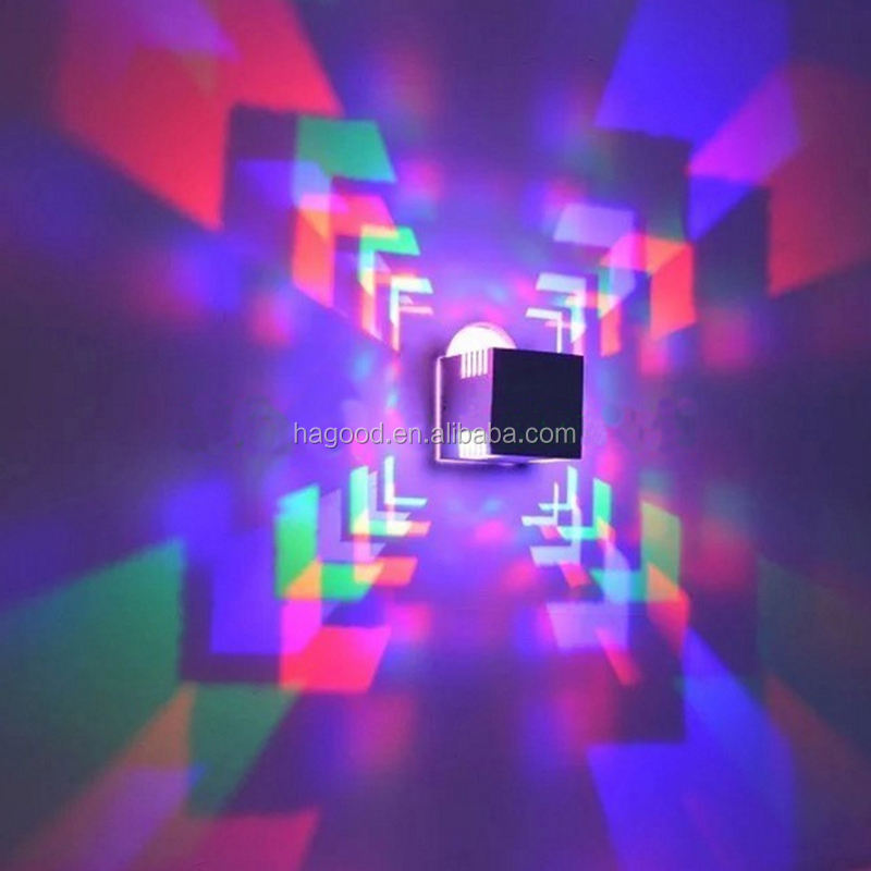Telecomando Lampada da parete in alluminio per soffitto Corridoio Portico Decorazione Lampada 3W RGB LED Applique da parete AC85-265V