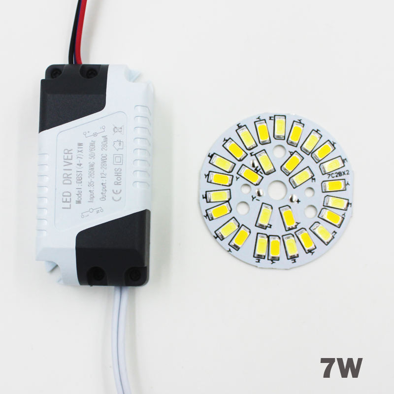 3W 5W 7W 9W 12W 18W SMD5730 Pannello a colori combinato bianco caldo/freddo + Alimentatore driver LED a controllo segmentato per downlight