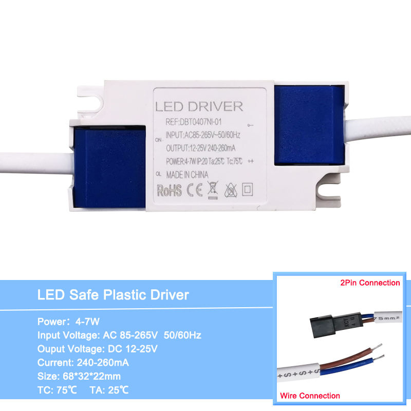 Trasformatori di illuminazione a LED da 1-36 W Alimentatore AC100-240 V Adattatore per driver a corrente costante LED di alta qualità 300 mA per luci a LED