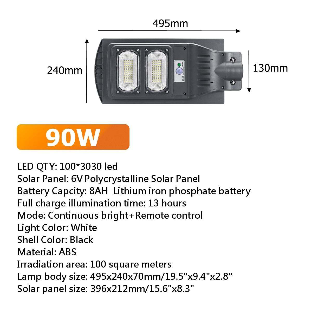 50-300W lampione solare lampada solare per interni lampade a energia solare lampada a energia solare lamparas solare integrato tutto in un lampione solare