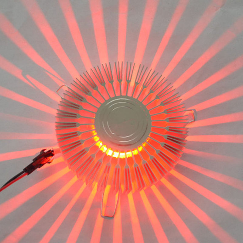 Apparecchio ad alta luminosità da 3W Design moderno Applique da parete a LED Hotel Bar KTV Plafoniera Applique da parete a Led Lampada da interno Lampada da girasole
