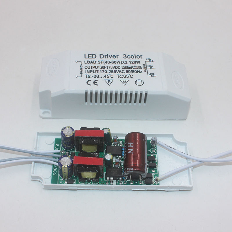 Adattatore di alimentazione del driver LED da 8-120 W. Ingresso del driver della luce a led AC175-265 V Trasformatore di illuminazione non isolante 220 mA