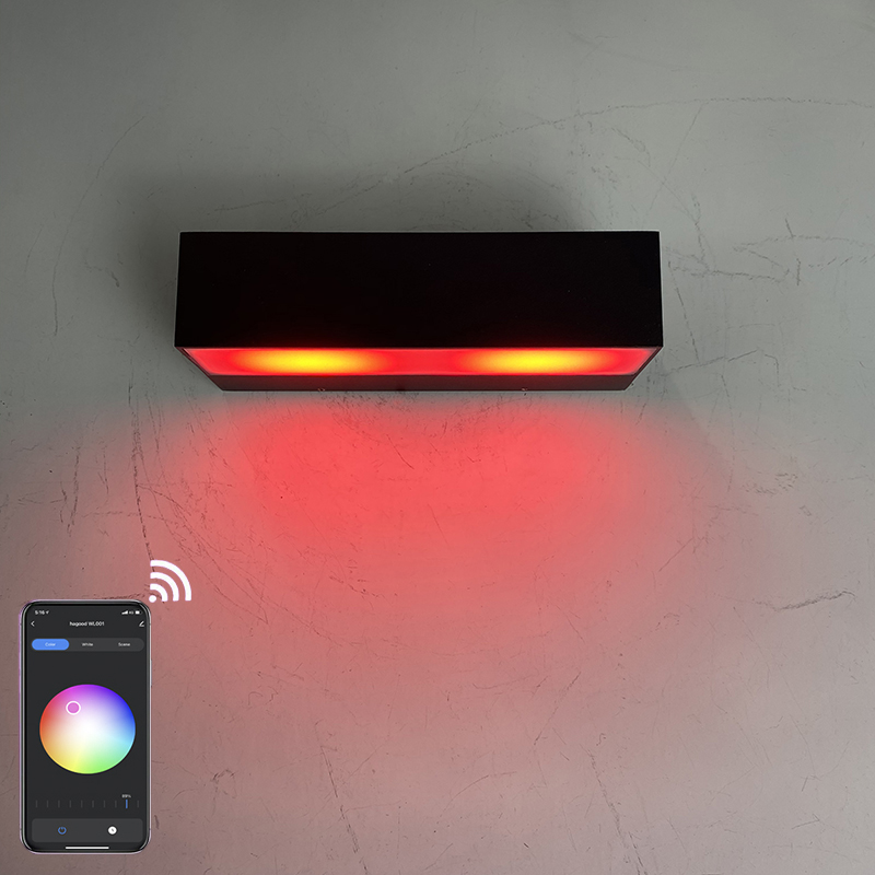 Lampada da parete intelligente lampada da parete a led controllata da app luci a led da parete per interni luci da parete per interni luci a led interruttore della luce controllato da app