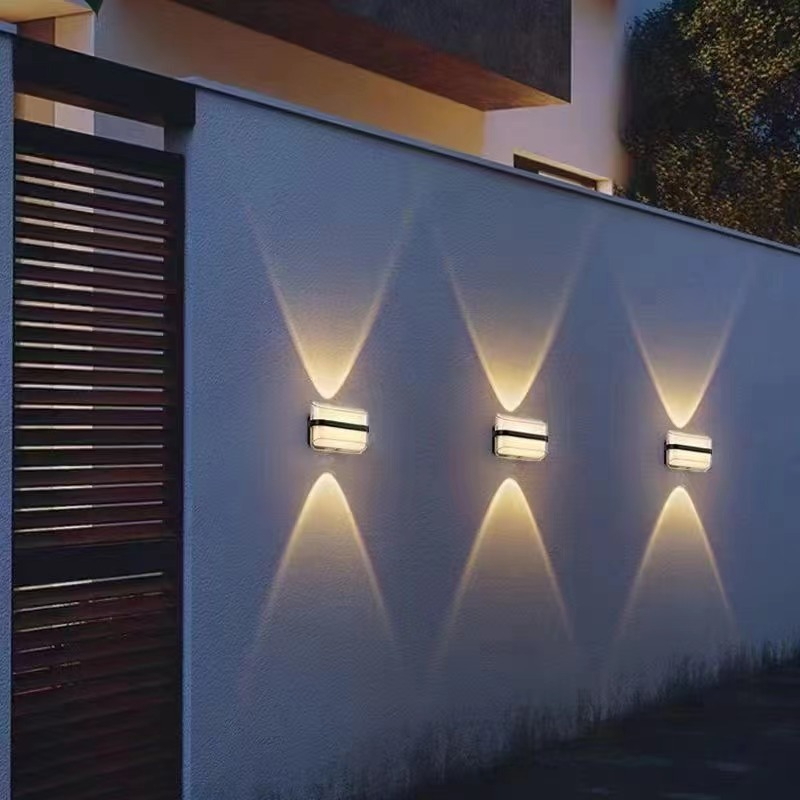 Lampada da parete in cristallo trasparente Lampada da parete RGB con telecomando Lampade da parete Applique a led Applique a led Illuminazione a parete a led