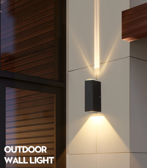 Applique da Esterno Stile Moderno Per Casa Impermeabile IP65 Lampada Led Up And Down Giardino