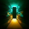 6W moderna applique da parete a LED Up Down Lighting Cube Sconce Lamp Fixture da parete per interni Butterfly Lighting Decoration