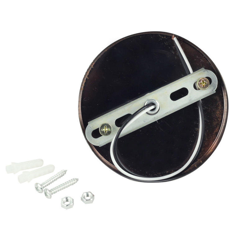 Base per lampada da tavolo in metallo lucido Supporto per base in ceramica Cavo da 6 piedi Interruttore on/off Spina E26/e27 Base a vite Ideale per lampada CFL