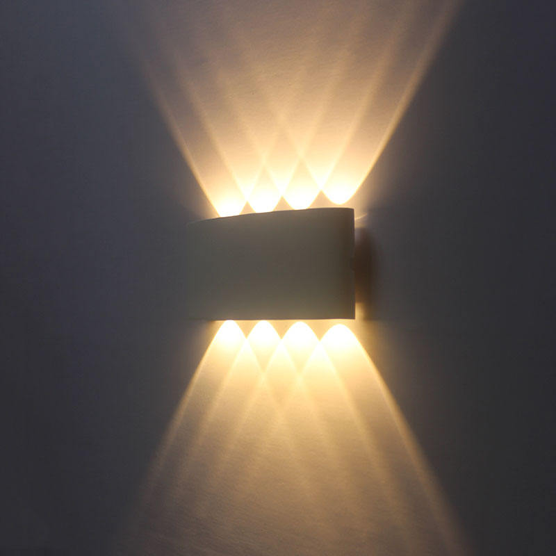 6W prezzo di fabbrica a buon mercato applique da parete su e giù per la luce notturna lampada da parete luce di vanità per il 100% di sicurezza in stile europeo-americano