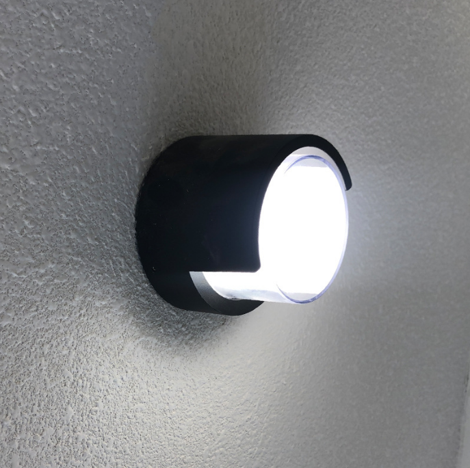 Lampada a led decorativa Lampada da parete impermeabile rotonda in acrilico e luci notturne per esterni e illuminazione da parete moderna per la casa