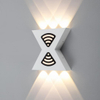 Lampade a doppia testa calda Applique da esterno impermeabile per camera da letto Corridoio Apparecchio di illuminazione per cucina LED Lampada a bacchetta su e giù per esterni