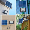 2023 caldo 10W 25W 45W 65W 120W 200W 300W LED Luci solari Proiettore per esterni Luci da giardino a inondazione solare Lampione solare a LED