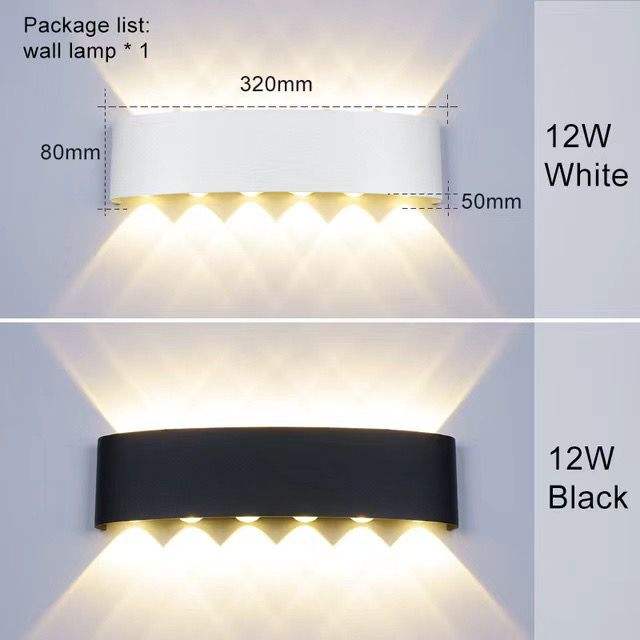 6W prezzo di fabbrica a buon mercato applique da parete su e giù per la luce notturna lampada da parete luce di vanità per il 100% di sicurezza in stile europeo-americano