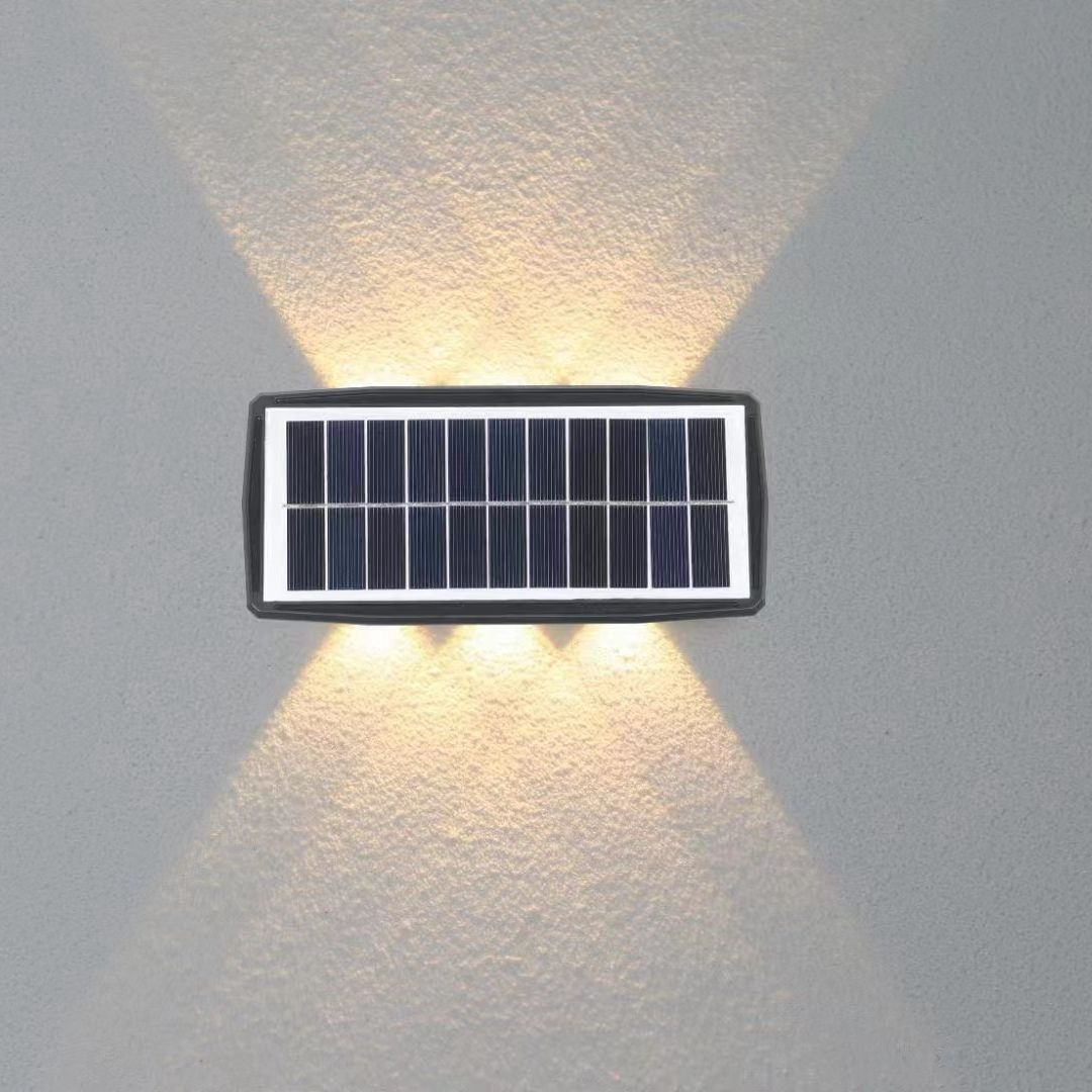 luce esterna solare a led lampada da parete a led a energia solare lampada a luce solare a led solare per esterni balcone impermeabile luci ad alta energia solare cortile strada paesaggio 