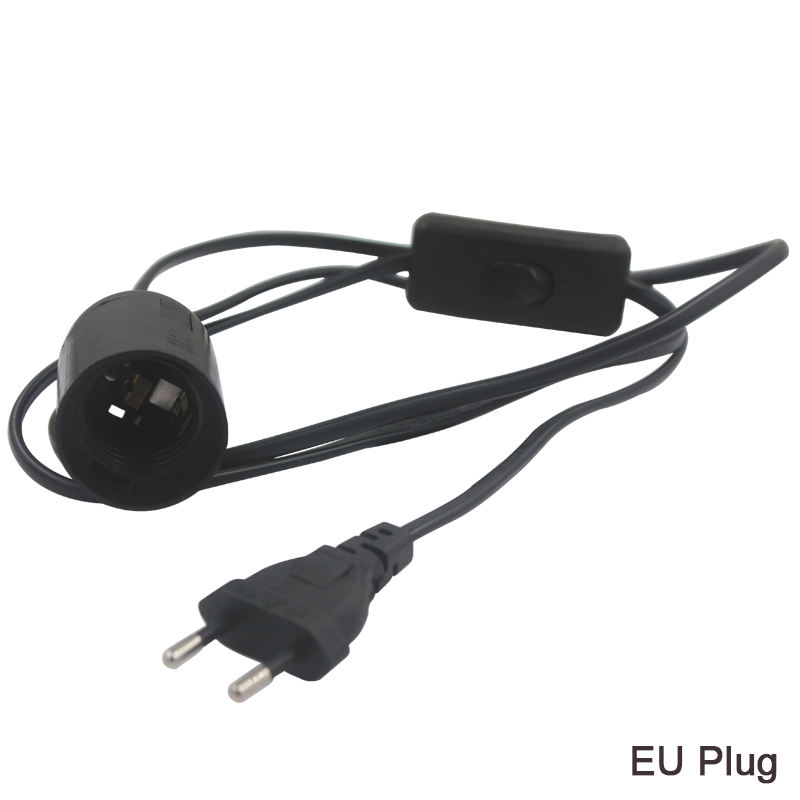 Eu Plug e27 cavo di alimentazione Portalampada Con Eu Plug On/off Switch VDE OEM 2.5A 250V miglior prezzo qualità Per Lampada a Sospensione