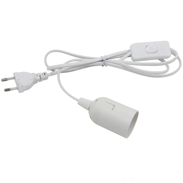 Eu Plug e27 cavo di alimentazione Portalampada Con Eu Plug On/off Switch VDE OEM 2.5A 250V miglior prezzo qualità Per Lampada a Sospensione