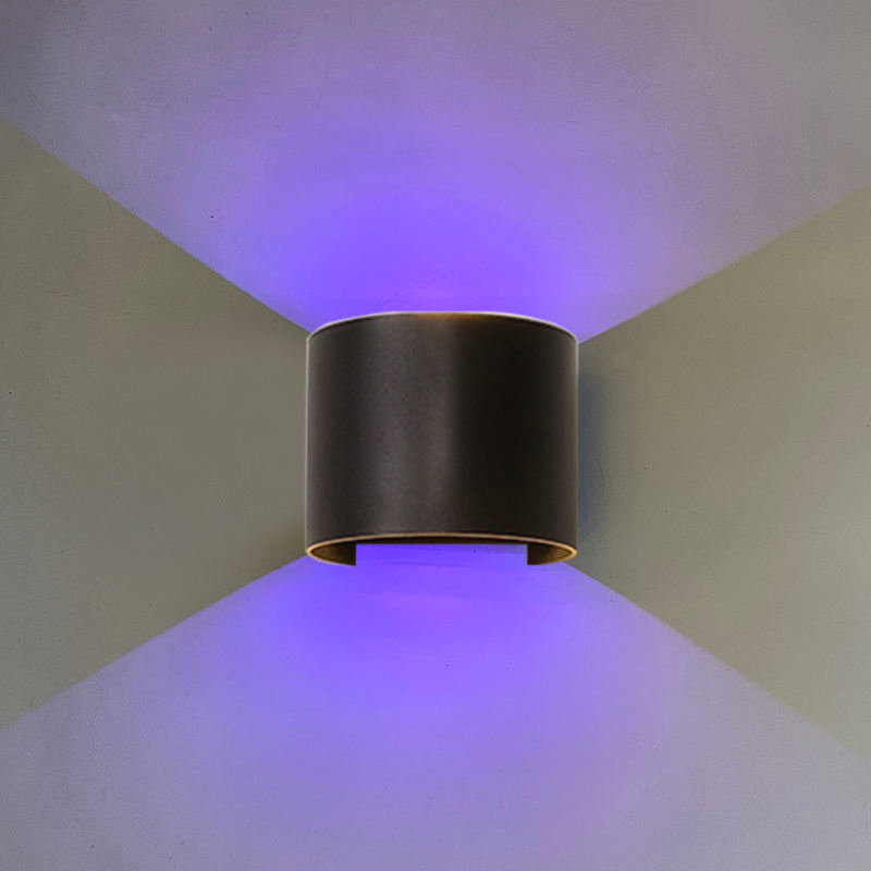 Ultima versione Lampada da parete impermeabile Wifi RGBW Lampada da esterno per esterni che cambia colore grazie alla lampada per app intelligente Supporta Amazon Alexa Google Assist