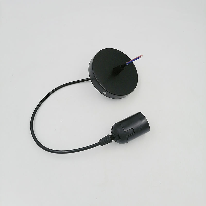 1.8 M / 4 M LED lampadina appesa filo fai da te accessori per apparecchi di illuminazione paralume con piastra a soffitto E27 portalampada filo lampadario