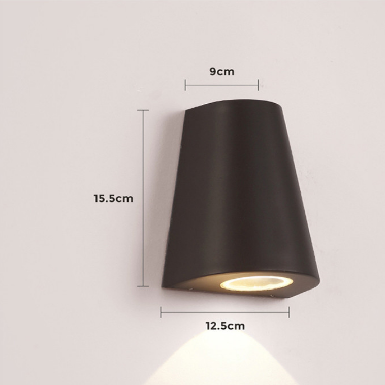 Lampada da parete a LED a testa singola Impermeabile IP65 Lampada da corridoio da giardino Lampada da esterno per interni AC85-265V