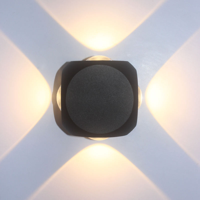 Lampada da parete a led da 4W Lampada da parete per esterni a led per esterni impermeabile per cancelli esterni per cancelli da giardino
