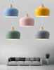 Lampadario per sala da pranzo nordico, plafoniere a soffitto, plafoniere da incasso a led creative, camera da letto, studio, soggiorno, lampada da bar a colori Macaron, lampadario per interni