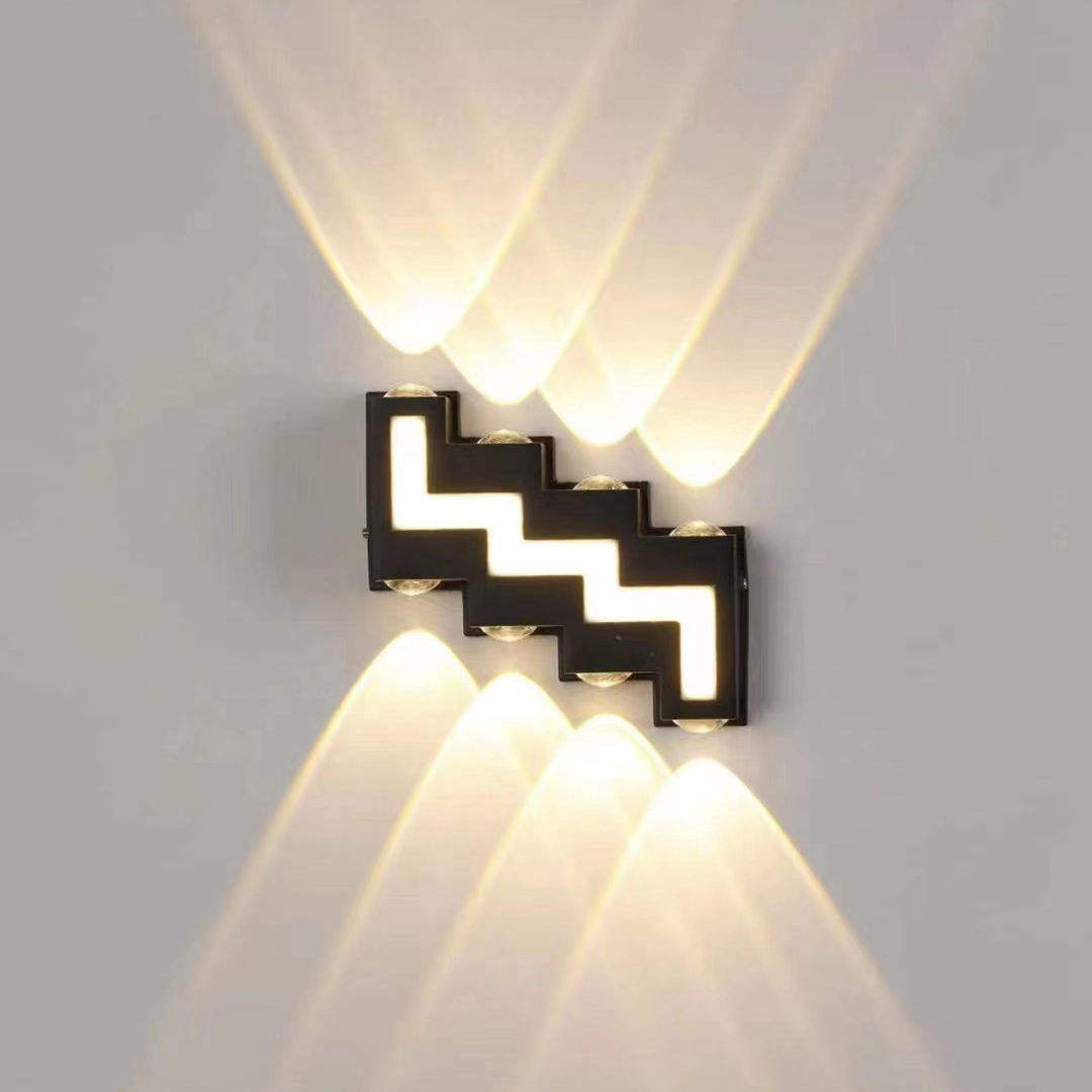 6W 12W impermeabile AC85-265V applique da parete a LED a montaggio superficiale moderno apparecchio nordico lampade da parete per interni soggiorno portico esterno