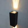 Lampada da parete a tre raggi a conchiglia nera da 6W IP65 applique da parete per esterni impermeabile Lampada da giardino Lampione stradale per la decorazione del giardino