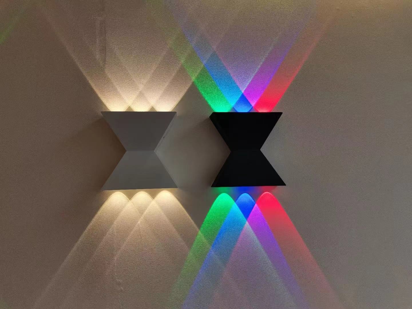 Lampada da parete impermeabile su e giù per camera da letto, comodino, sfondo, lampada da parete girevole, illuminazione da parete per interni