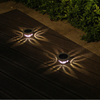 Luci da giardino Luce solare a LED RGB per esterni che cambia colore Lampada da prato a percorso solare per l'illuminazione del paesaggio della decorazione del giardino