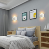 Lampade da parete su e giù da 10W Lampada da parete a LED in alluminio a LED in argento dorato Lampada da parete a LED per camera da letto Soggiorno Corridoio A parte Illuminazione