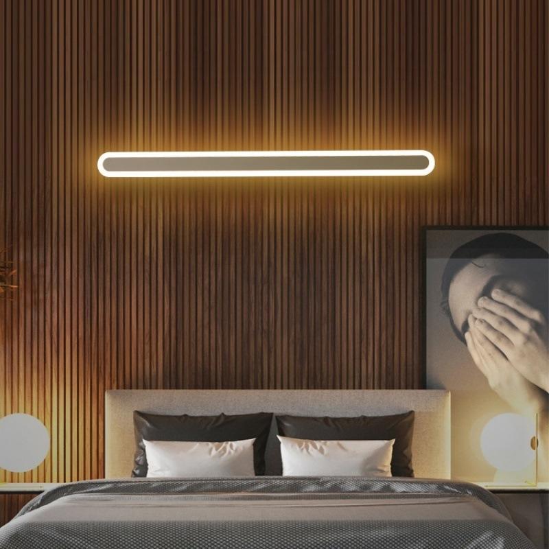 Lampada da parete moderna e minimalista a LED, camera da letto, comodino, divano, specchio da bagno, sfondo, lampada decorativa, ferro battuto, luci acriliche