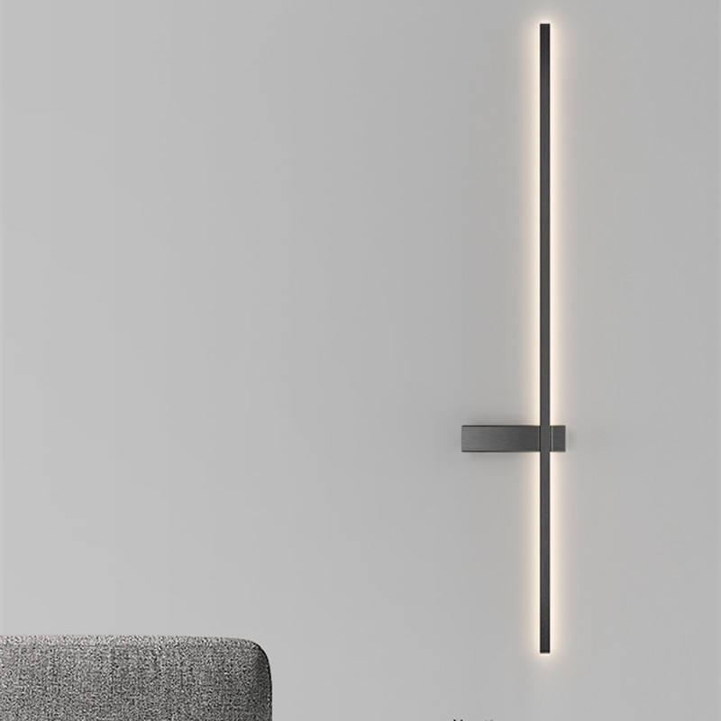 Lampada da parete a strisce da parete per interni luci a led Lampada da parete a LED lunga Lampada da parete a strisce oro nero lampada da parete per interni luci per scale a led per interni luci a led per interni