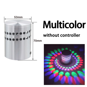 Luce mista Applique da parete con foro a spirale di alta qualità e illuminazione per interni colorata per la decorazione del soggiorno