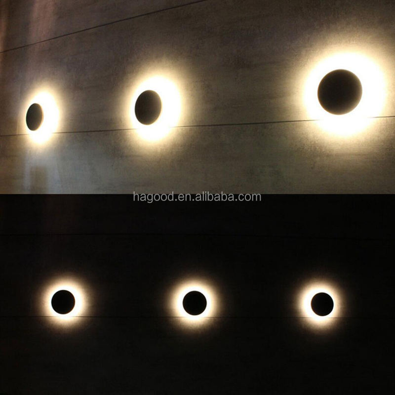 8W 12W Luce a LED moderna rotonda e di alta qualità Luce notturna per interni LED Moon Lights Eclipse Lights Indoor