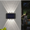 applique solare su e giù per esterni decorazione giardino cortile casa applique da parete impermeabile luminosa per esterni