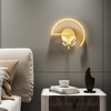 Lampada da parete a farfalla Camera da letto di lusso Comodino Moderno soggiorno minimalista Sfondo Corridoio nordico creativo Corridoio TV interna