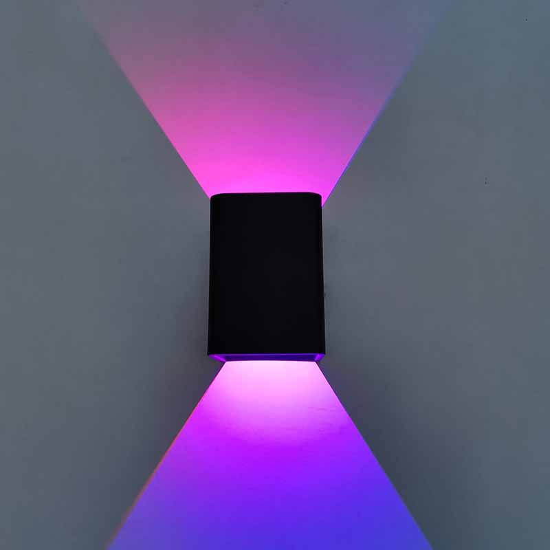 Lampada da parete a effetto luce da parete a LED RGB 5W con telecomando Lampada a bacchetta colorata per interni