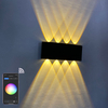 2022 Tuya APP Smart Home WiFi APP controllata 85-265V RGBW IP65 Lampada da giardino a Led impermeabile in alluminio Smart Led Outdoor Up And Down Wall Light