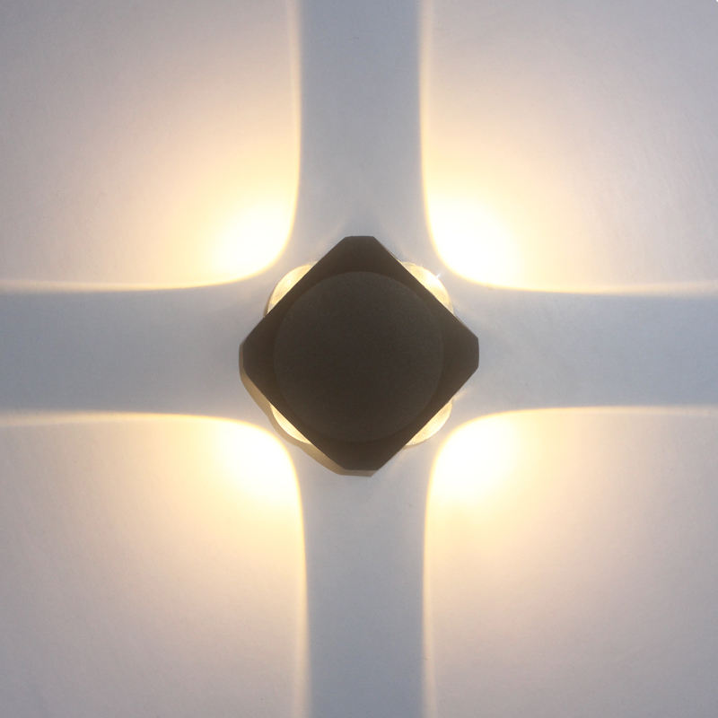 4W Led Wall Light Outdoor Led Impermeabile Costruzione Esterno Cancello Balcone Giardino Cortile