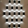 Lampada da parete a LED impermeabile IP65 Lampada da parete a strisce in alluminio 12W 24W 30W 85 ~ 265V Lampione stradale a led per portico per illuminazione esterna