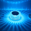 Lampada da tavolo in cristallo rosa Camera da letto Ricarica USB Comodino Luce notturna romantica Lampada da tavolo Touch Control Petalo Atmosfera Stoviglie Interni multicolore