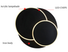 Lampada da parete a LED quadrata per soggiorno camera da letto applique da parete bianca nera applique da parete girevole a 360 gradi in metallo 18W / 24W