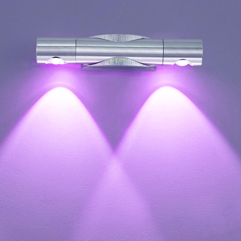 Applique da parete moderna da 6W Rotazione di 360 gradi Apparecchi da parete a LED per lettura lampada da parete / illuminazione a specchio ad alta luminosità