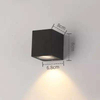 Lampada da parete impermeabile a testa singola quadrata da 5W Lampada da notte unica Lampada da parete impermeabile IP65 per la decorazione del giardino