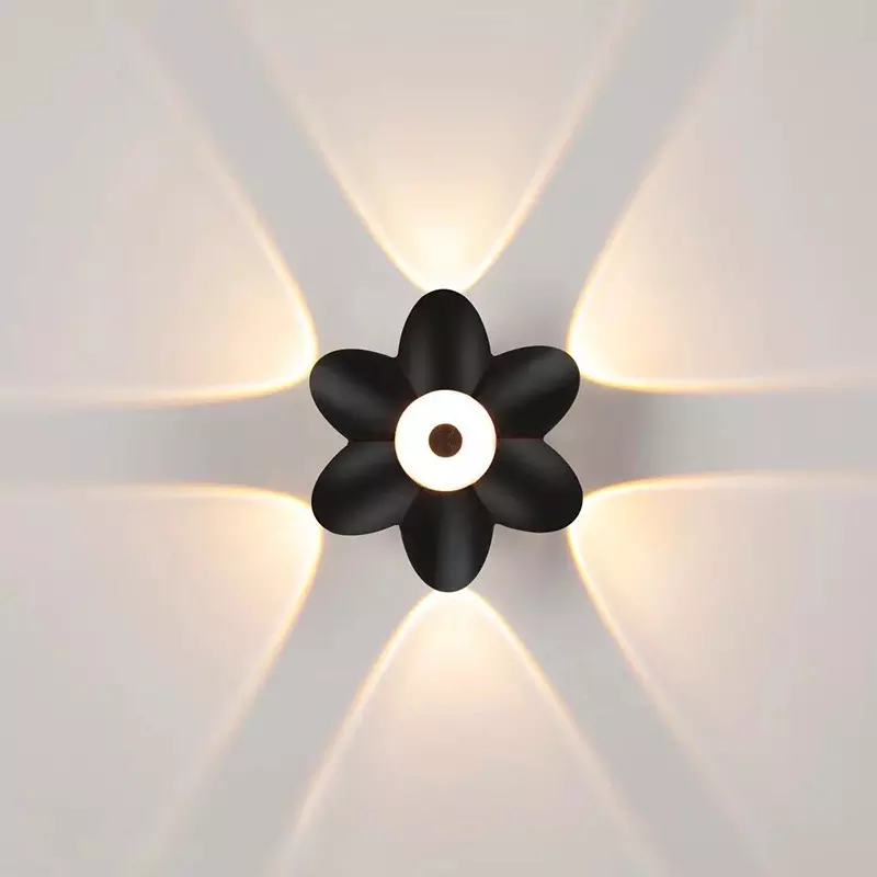 Applique da parete per esterni a LED Up Down Decorazione Spotlight Lotus Villa Corridoio Balcone Corridoio Sfondo Applique da parete