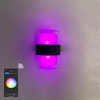 Tuya APP Smart light Applique da parete impermeabile in acrilico Lampada da parete decorativa alla moda colorata impermeabile IP65 rotonda