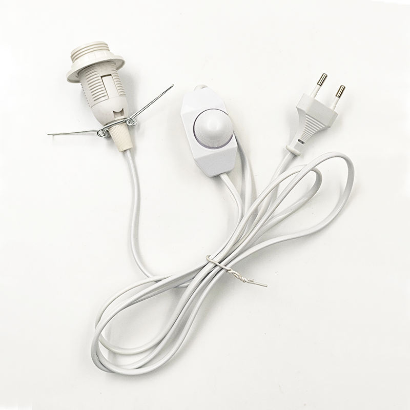 E14 301 Half Cord Dimmer Cavo Filo Spina di commutazione della luce Interruttore del pulsante di accensione Cavo di linea da 1,8 m Lampada a LED EU Spina USA Modello
