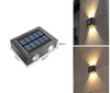 4LED su e giù applique da parete solare decorazione esterna giardino cortile applique da parete casa impermeabile luce solare giardino