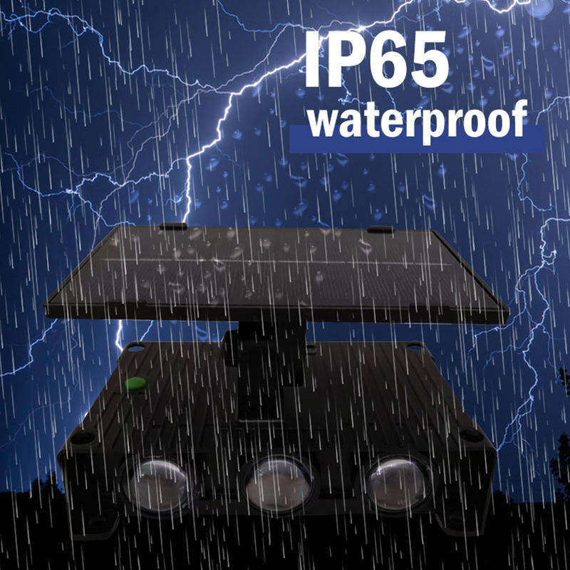 GISUN Nuovo prodotto Intelligent Light-Control Automatic Charging 6W RGB Solar Wall Lamp Led Waterproof Light for Garden